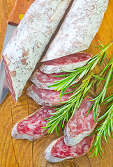 Image showing salami