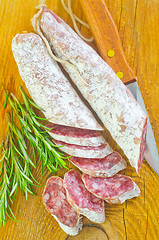 Image showing salami