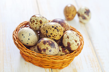 Image showing quail eggs