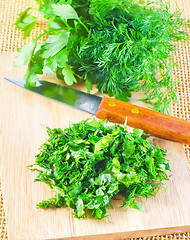 Image showing fresh greens