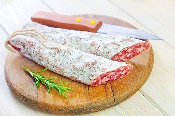 Image showing salami