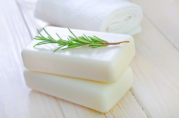 Image showing White soap