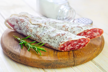 Image showing salami