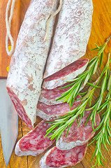 Image showing salami