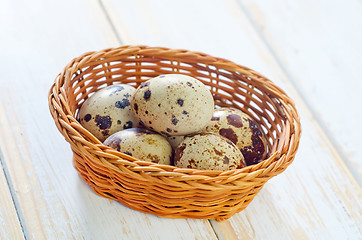 Image showing quail eggs