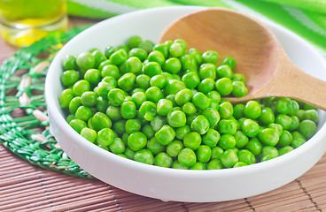 Image showing green peas