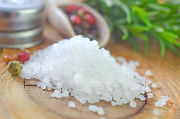 Image showing sea salt and spice