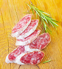 Image showing salami