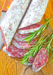 Image showing salami