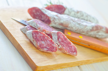 Image showing salami