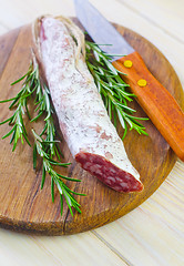 Image showing salami