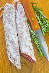 Image showing salami