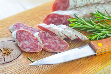 Image showing salami