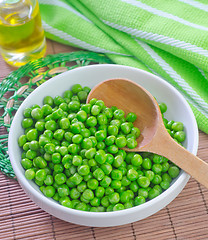 Image showing green peas