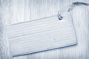 Image showing Blank on wooden background