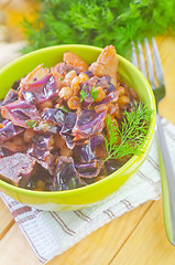 Image showing fried cabbage