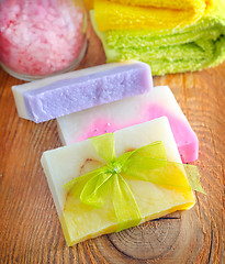 Image showing soap and salt