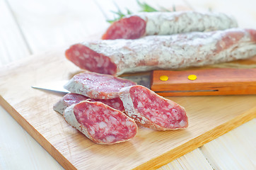 Image showing salami