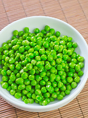 Image showing green peas