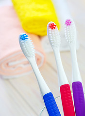 Image showing  toothbrushes