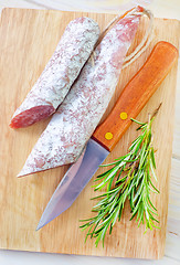 Image showing salami