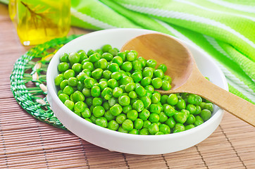 Image showing green peas