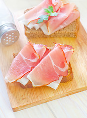 Image showing sandwich with ham