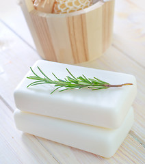 Image showing White soap