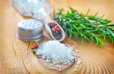 Image showing sea salt and spice