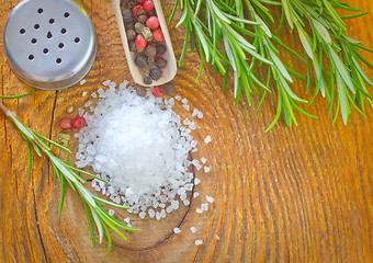 Image showing sea salt and spice