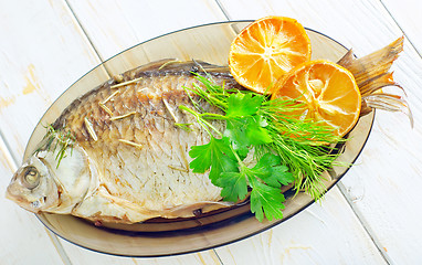 Image showing baked fish