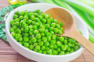 Image showing green peas