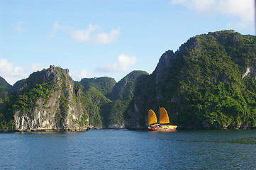 Image showing Ship on Halong Bay, Vietnam