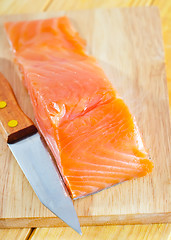 Image showing raw salmon