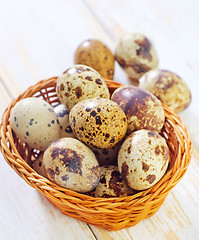 Image showing quail eggs