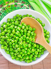 Image showing green peas