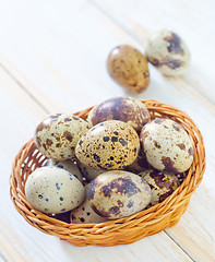 Image showing quail eggs