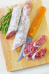 Image showing salami