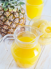 Image showing pineapple and juice