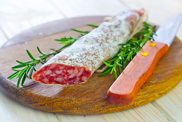 Image showing salami