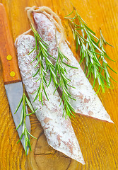 Image showing salami