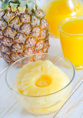 Image showing pineapple and juice