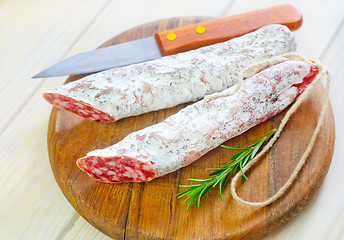 Image showing salami