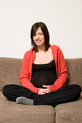 Image showing young pregnant woman