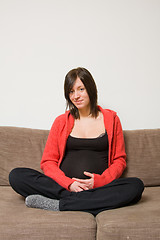 Image showing young pregnant woman