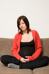 Image showing young pregnant woman