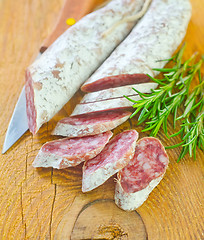 Image showing salami