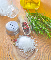 Image showing sea salt and spice