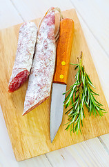 Image showing salami