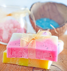 Image showing soap and salt